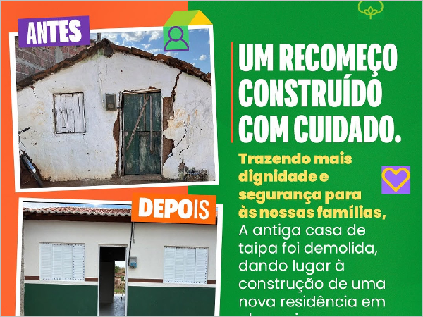 Prefeitura de Independência transforma antiga casa de taipa em novo lar para fa [...]